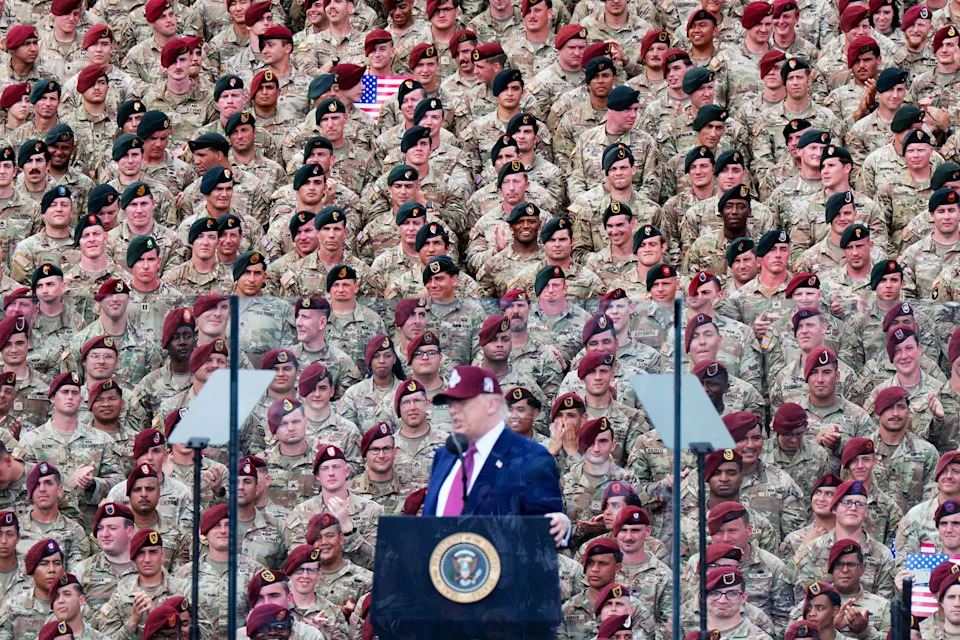 Trump Turns Military Platforms Into Campaign Stages, Raising Civil–Military Alarm
