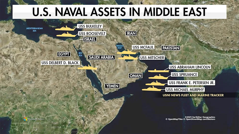 USS Gerald R. Ford Heads Toward Middle East As U.S.-Iran Nuclear Tensions Escalate