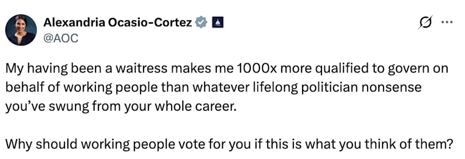 Unexpected Ally: MAGA Rep. Defends AOC After GOP Senator Mocks Her Bartending Past