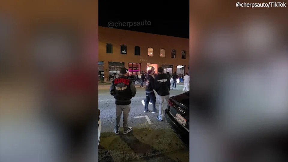 Car Returns to Crowd Outside Redlands Bar, Strikes Four; Gunfire Follows