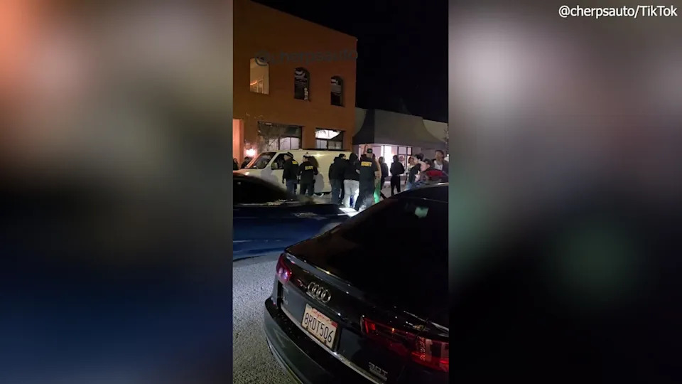 Car Returns to Crowd Outside Redlands Bar, Strikes Four; Gunfire Follows