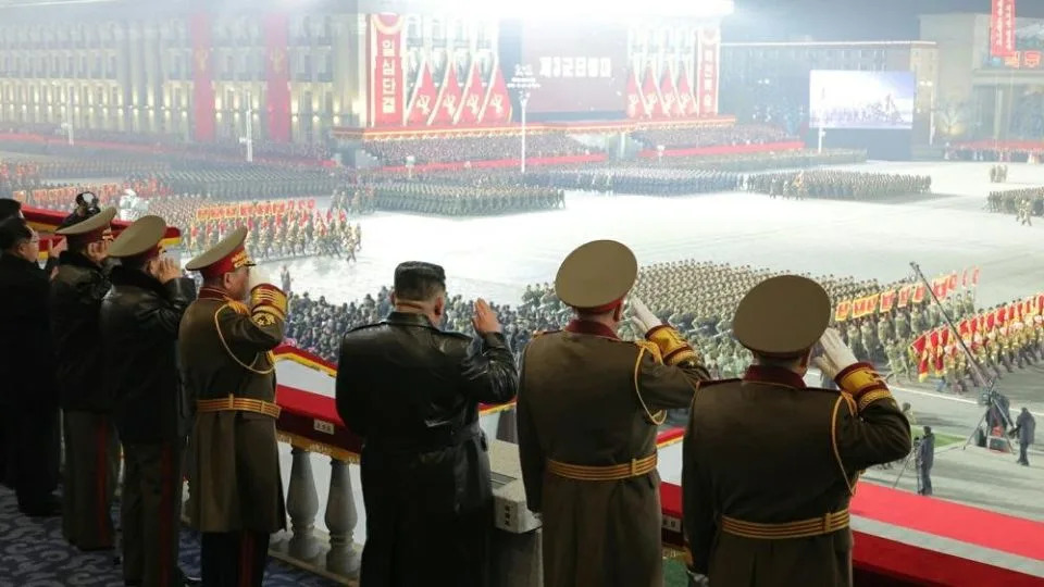 Kim Jong Un Pledges Nuclear Build-Up While Reviewing Night Parade With Daughter