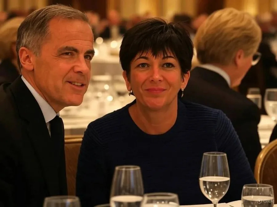 Lažna fotografija: Mark Carney nije večerao sa Ghislaine Maxwell — slika je AI-generisana