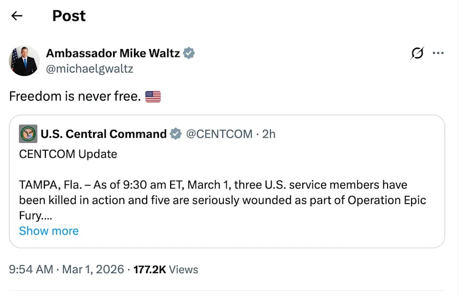 MAGA Faces Backlash Over Tone-Deaf Reactions To Deaths Of U.S. Service Members In 'Operation Epic Fury'