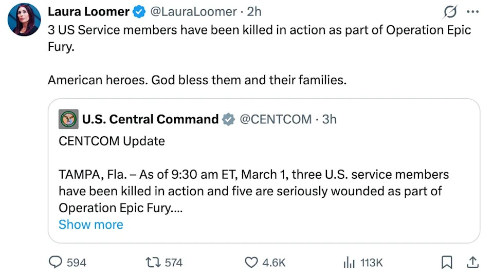 MAGA Faces Backlash Over Tone-Deaf Reactions To Deaths Of U.S. Service Members In 'Operation Epic Fury'