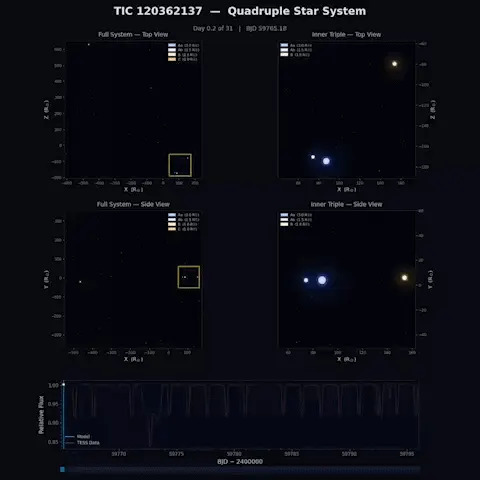 Rekordni Četvorostruki Sistem TIC 120362137: Toliko Gustom Da Bi Stao Između Jupitera I Sunca