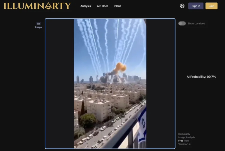 Nepravi snimak Tel Aviva: Viralni video iz marta 2026. verovatno je generisan AI