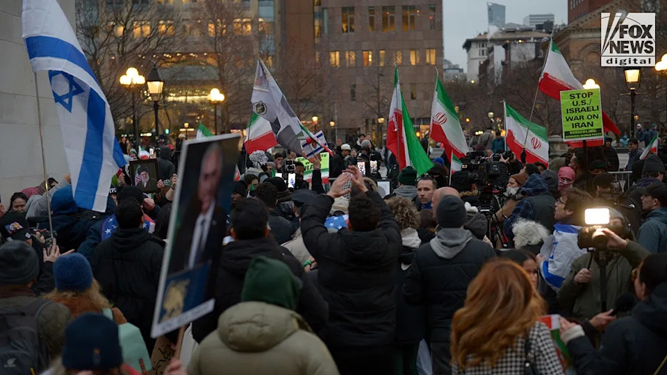 Brawl Erupts at Washington Square Park Vigil After Man Tries To Tear Down Khamenei Poster; NYPD Detains Several