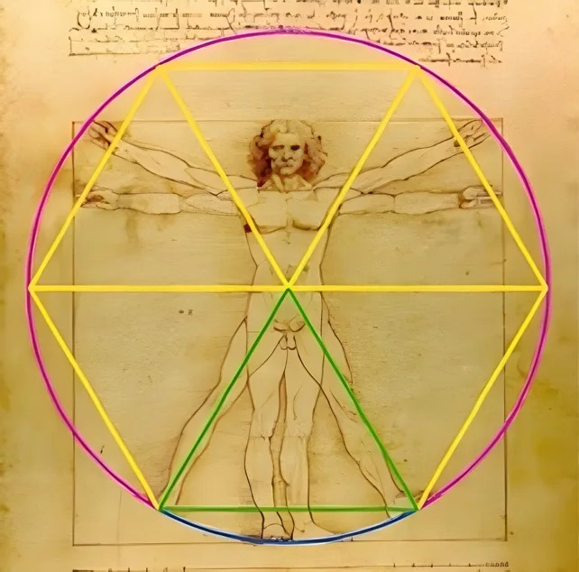 Skriveni jednakostranični trougao u Vitruvijevom Čoveku — londonski stomatolog nudi novo objašnjenje proporcija