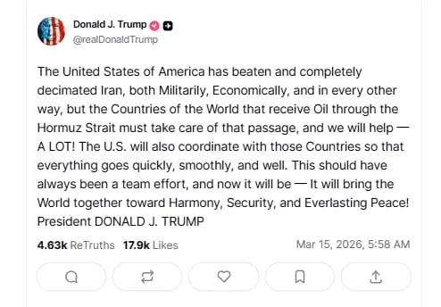 France Snubs Trump’s Call for Naval Aid as Tensions Escalate Over Strait of Hormuz