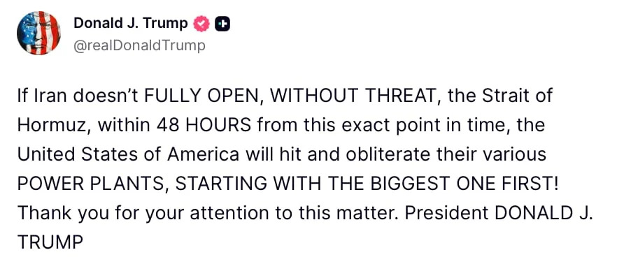 Trump Ultimatum Backfires as Iran Threatens Regional Retaliation and Strait Closure