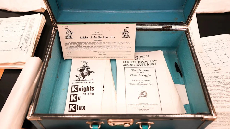 Suitcase of 1960s KKK Materials Found During Mississippi DPS Move — White Knights Charter Included