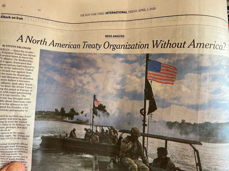 New York Times Pogrešio Naziv NATO‑a U Štampanom Izdanju — 'North American' Umesto 'North Atlantic'