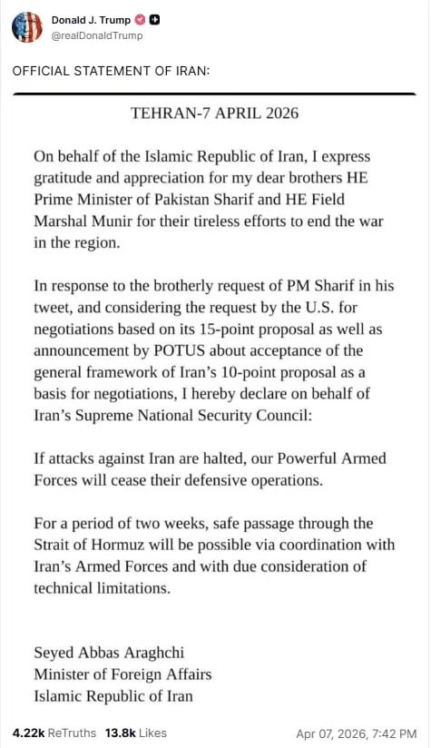 Iran Claims Control Of Strait Of Hormuz After Trump Pauses Attacks