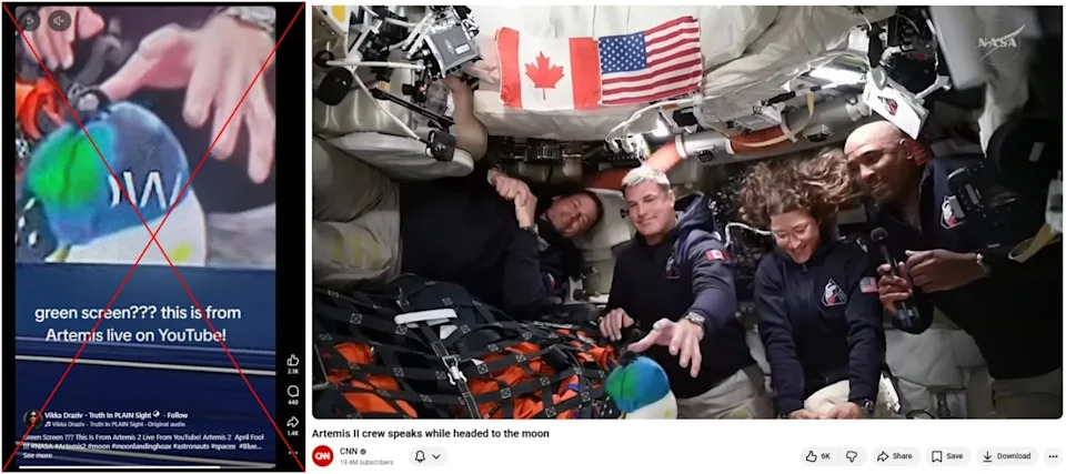 Greška u emitovanju podstakla teorije zavere o Artemis II — forenzičar objašnjava 'tekst kroz maskotu'