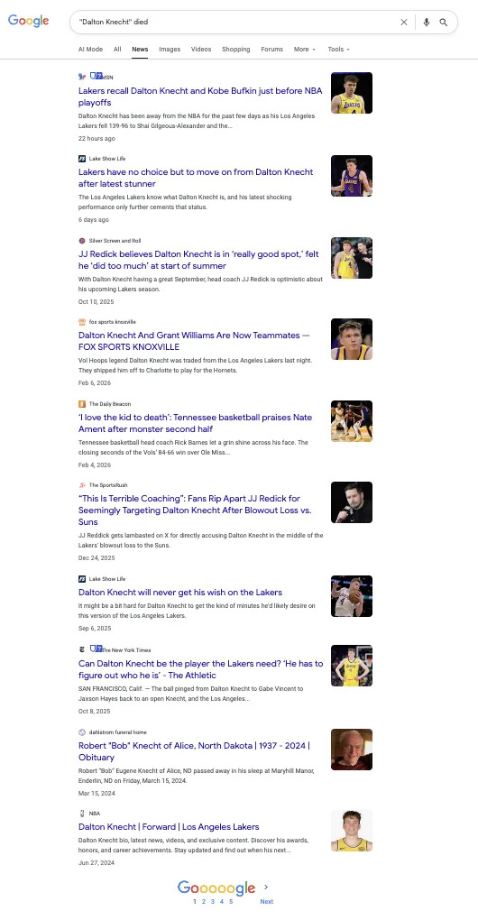 Provereno: Lažne Objave O Smrti Knechta, Kershava i Iguodale — Kako Prepoznati ‘Viet Spam’