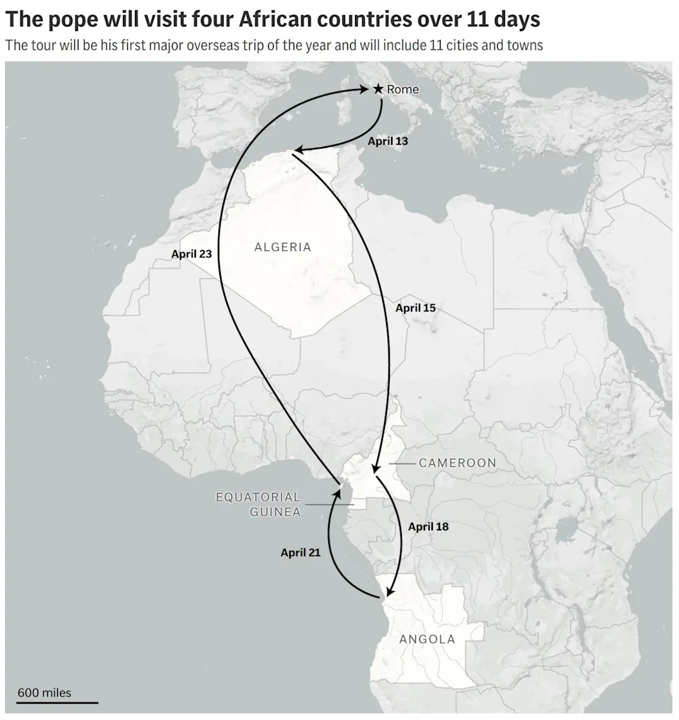 Pope Leo XIV Begins Historic 11‑Day African Tour Amid Church Growth and Political Challenges