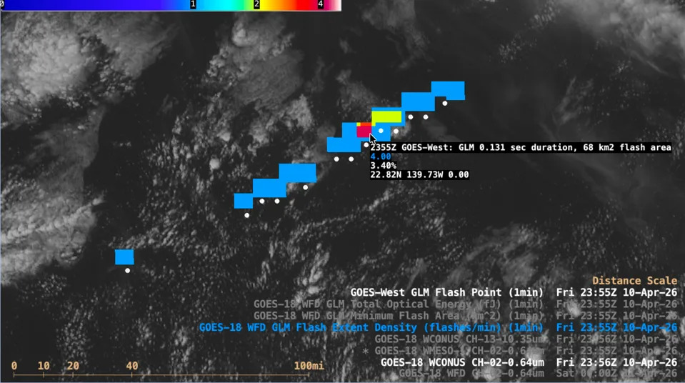 Satelit Za Detekciju Munja Zabeležio Oriona Kao „Bljesak“ Pri Re‑ulasku Artemis II