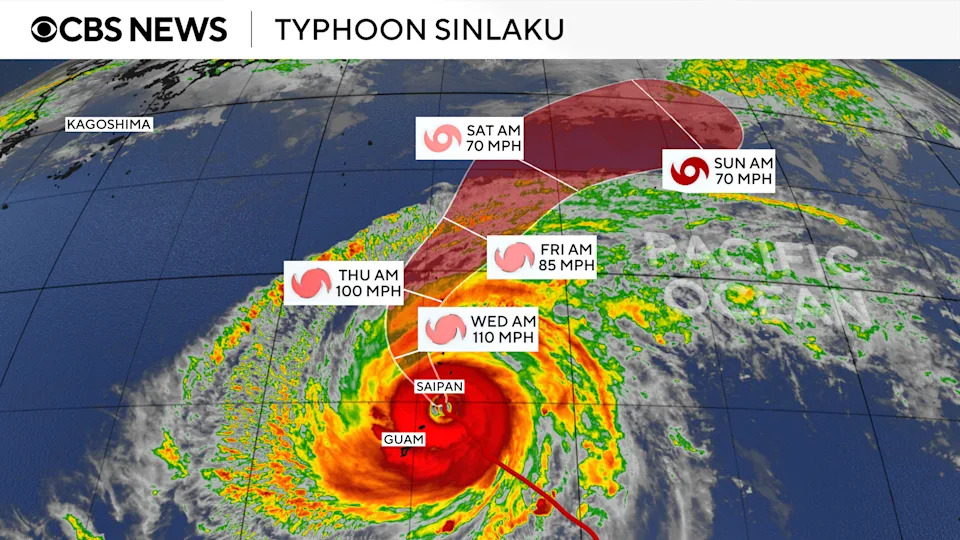 Moćni tajfun Sinlaku pogodio severne Mariane — supertajfun oslabio na Kategoriju 4