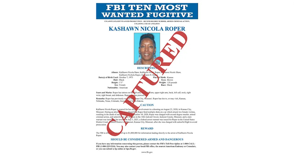 Woman Added to FBI's Ten Most Wanted Arrested in Florida Hours After $1M Reward