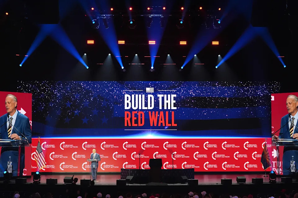 Photos: Trump Headlines Turning Point Action's 'Build the Red Wall' Rally in Phoenix