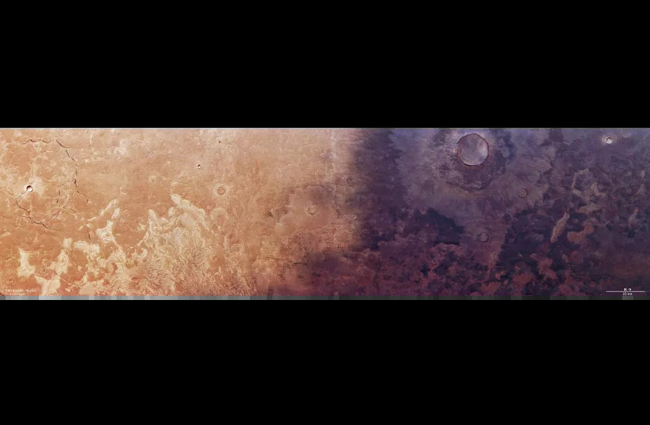 Mars se menja: Vulkanski pepeo i skriveni led na novim snimcima Mars Expressa