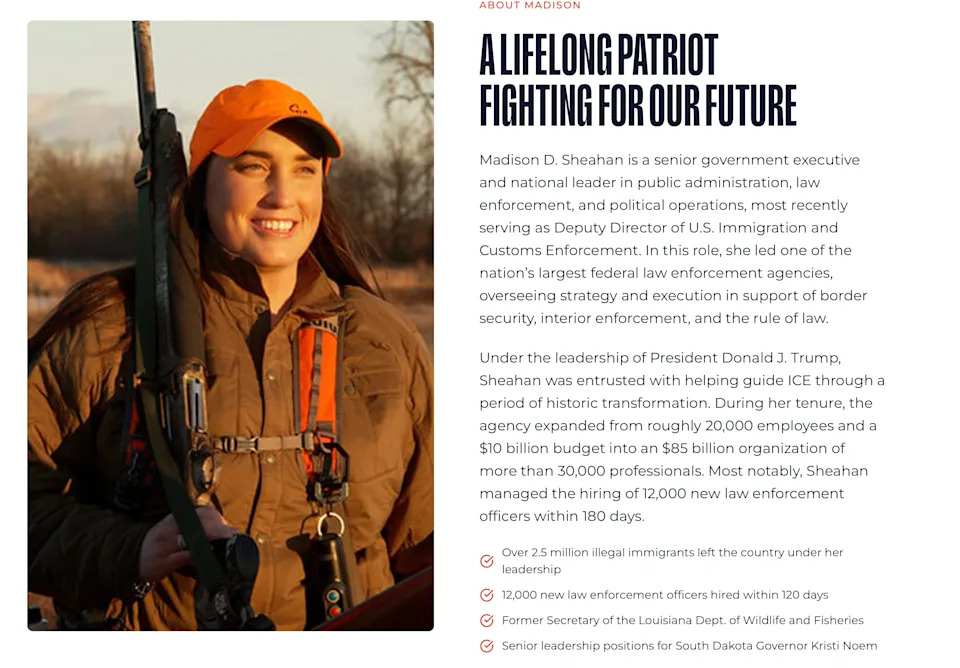 Former Noem Ally Madison Sheahan Accused Of Seducing 19-Year-Old Subordinate And Running 'Toxic' Controlling Relationship