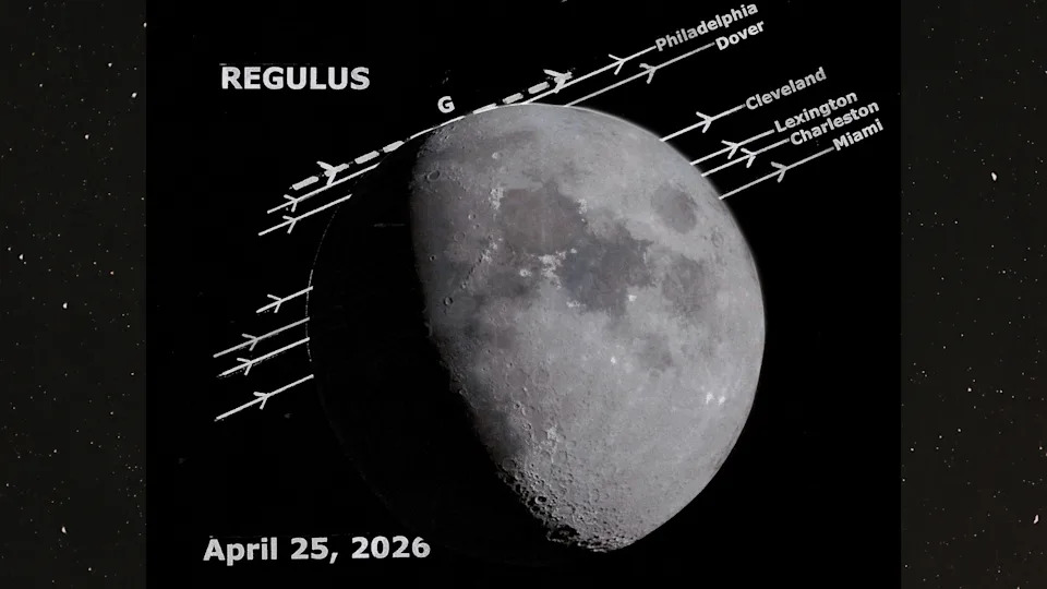 Watch a Bright Star Vanish: The Moon Will Occult Regulus for Up to an Hour on April 25