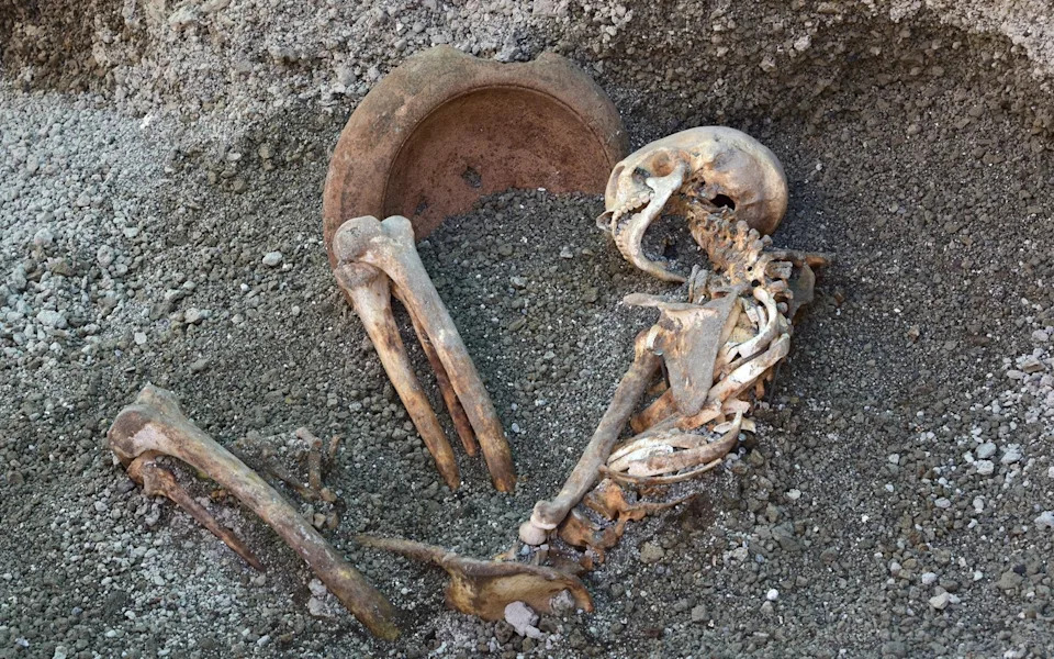 U Pompejima Pronađen Skelet Rimljanina Koji Je Bežao Od Vezuva Sa Terakotnom Posudom Na Glavi