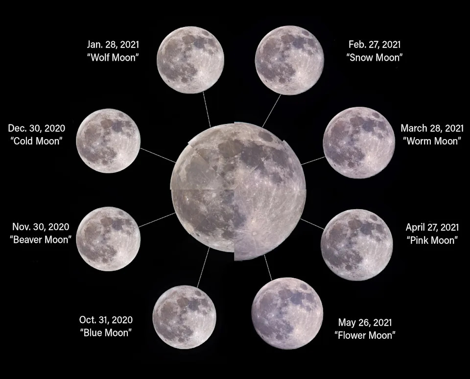 Kalendar Punih Meseca 2026: Kada Posmatrati Flower Moon (1. maj) i Ostale Faze