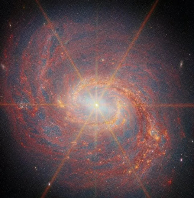 JWST Otkrio Skriveni „Bar“ u Srcu Galaksije Hobotnica (M77) — Prsten Zvezdanog Potopa i Tragovi Crne Rupe
