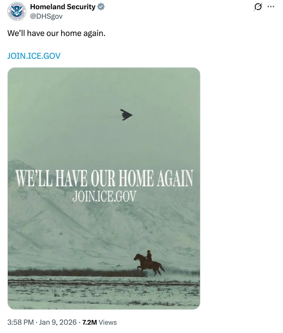 Colorado Agency Says DHS-Shared ICE Recruitment Posts Echo White-Supremacist Symbols, Could Fuel Violence