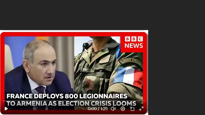Lažan video sa BBC logoom tvrdi da je Macron poslao 800 legionara u Jermeniju — nije tačno