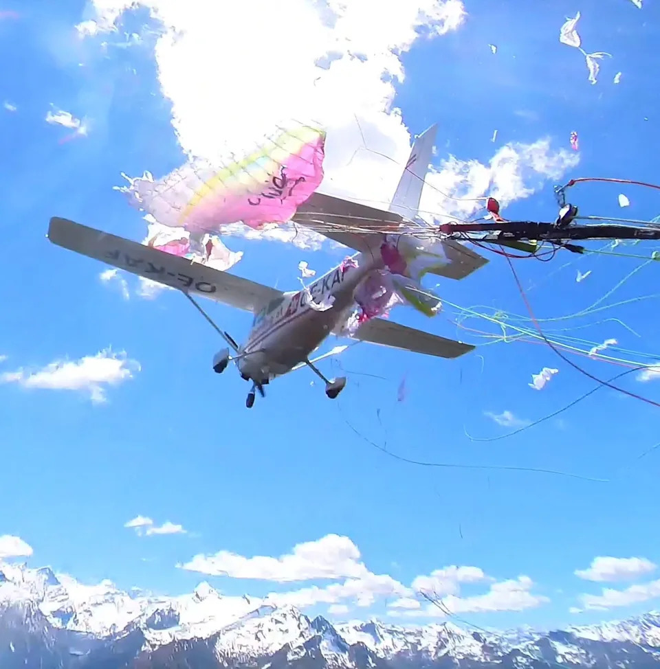 Paragliderka Preživela Horor: Krilo Cessne 172 Preseklo Je Njenu Jedrilicu — Spasila Se Rezervnim Padobranom