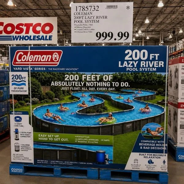 Provera činjenica: Coleman Ne Prodaje 200-Foot „Lazy River” U Costco — Slike Su Lažne i Verovatno AI-Generisane