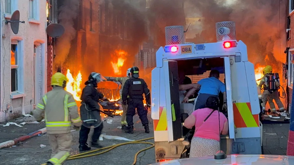 ‘I’ll Never Get Over It’ — Families Flee as Fires Destroy Homes During Belfast Unrest
