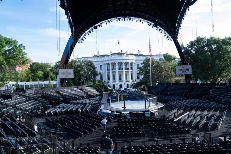 Pilot Warns White House UFC Lights Blind Pilots, Creating Flight Hazard