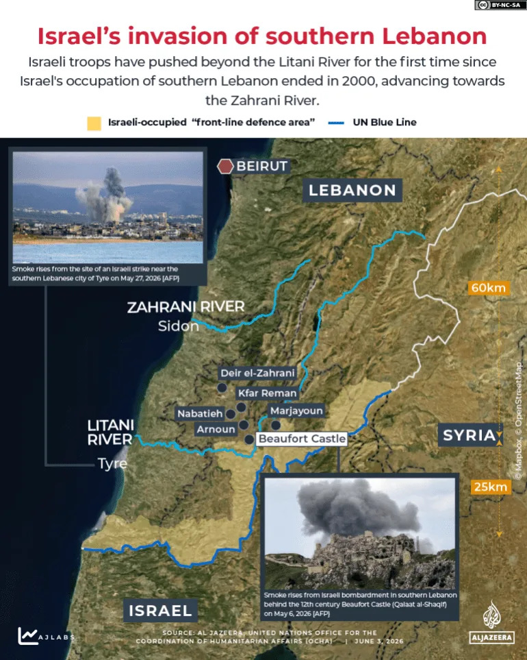 Al Jazeera: Izrael De Fakto Proširio Kontrolu Za Oko 1.000 km² U Gazi, Južnom Libanu I Južnoj Siriji