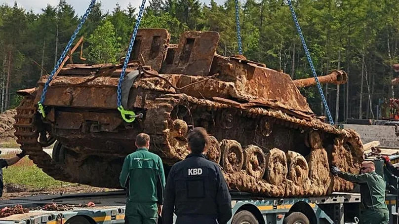 Nearly Intact WWII StuG III Assault Gun Unearthed in North-West Germany