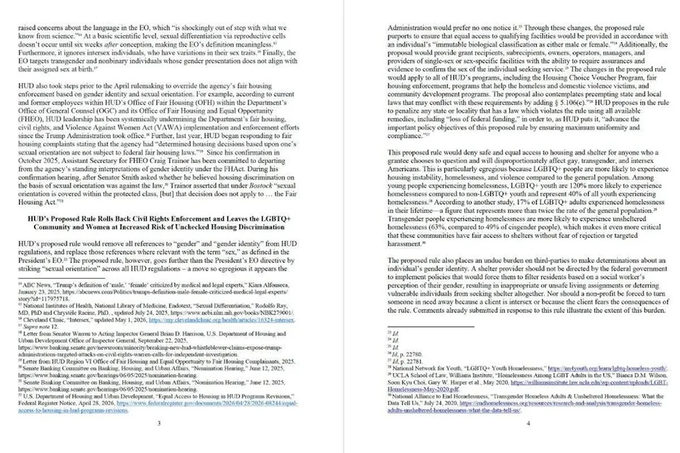 Elizabeth Warren Leads 22 Democrats Warning New HUD Rule Could Leave LGBTQ+ People Without Safe Shelter