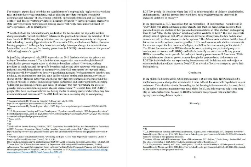 Elizabeth Warren Leads 22 Democrats Warning New HUD Rule Could Leave LGBTQ+ People Without Safe Shelter