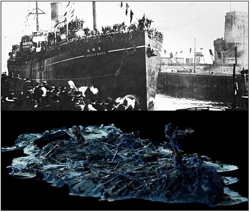 Otkriven „brod pakla“ Hofuku Maru kod Filipina: Više od 1.000 žrtava, olupina pronađena kod Luzona