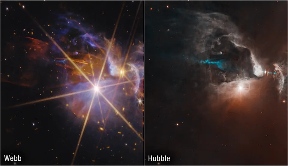 Bebe zvezde priređuju kosmički vatromet — JWST snimio region FS Tau