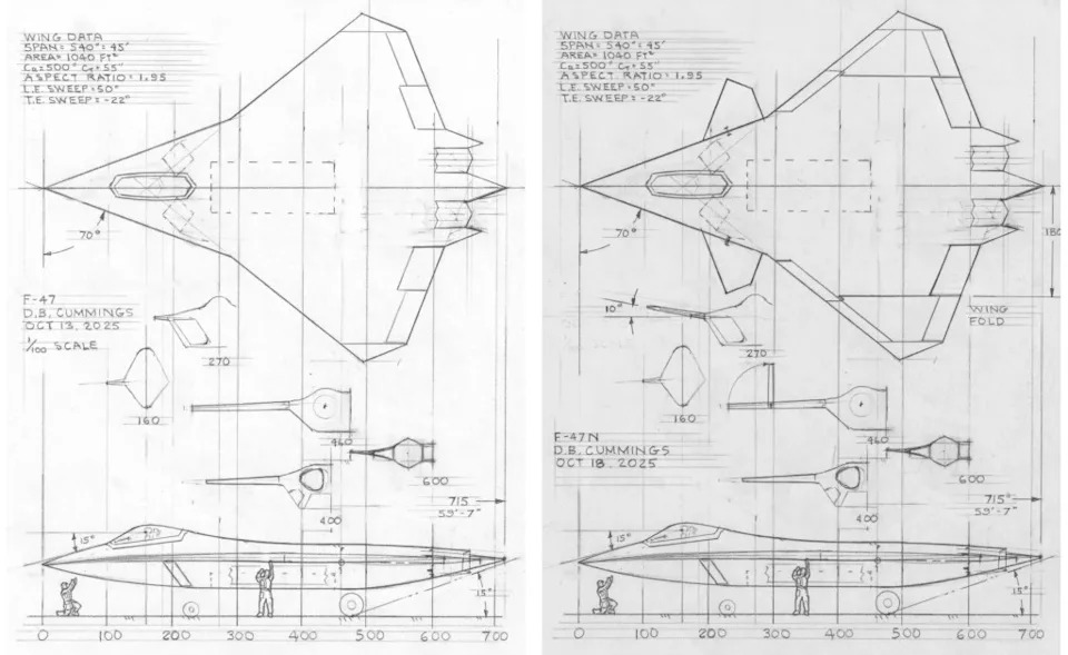 Zašto F-47 Izgleda Neobično? Viralni Snimak Iz Area 51 Otkriva Kanarde i Neočekivanu Planformu