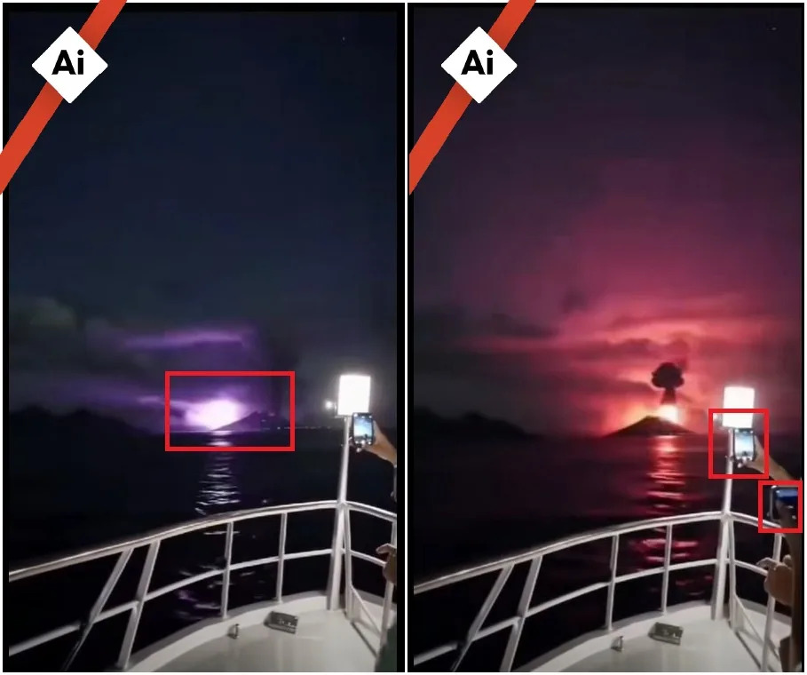 Viralni Video 'Erupcije' Anak Krakatau Je AI-Generisan, Kažu Indonežanske Vlasti