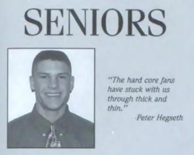 Fact Check: Viral 'Punk' Yearbook Photo Of Pete Hegseth Is AI-Generated — Real Yearbook Portraits Differ