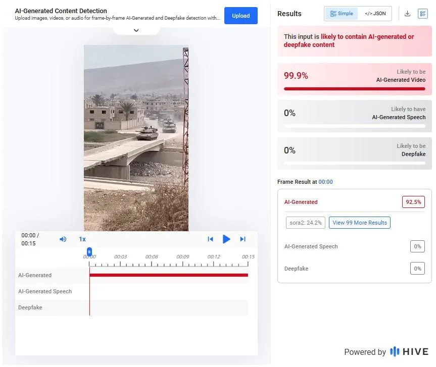 Provera Činjenica: Lažni AI-Generisan Video IED Napada Na M1A Abrams Tenke U Južnom Libanu