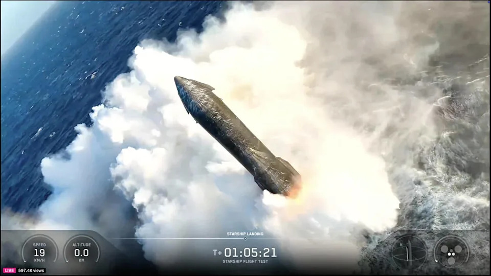 SpaceX: 13. probni let Super Heavy–Starship — potisnik je doživeo „tvrdo“ prizemljenje, Starship uspešno obavio suborbitalni let