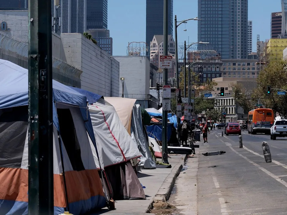 LA Cannabis Company Accused of Turning Skid Row Tents Into Walking Billboards