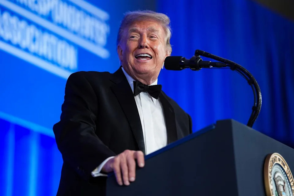 Trump Smiles and Shrugs as WSJ Reporters He Sued Over Epstein Coverage Win WHCA Awards